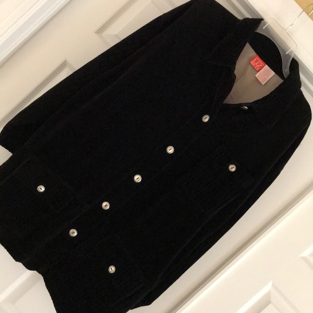Liz & Co. velour jacket, size L
